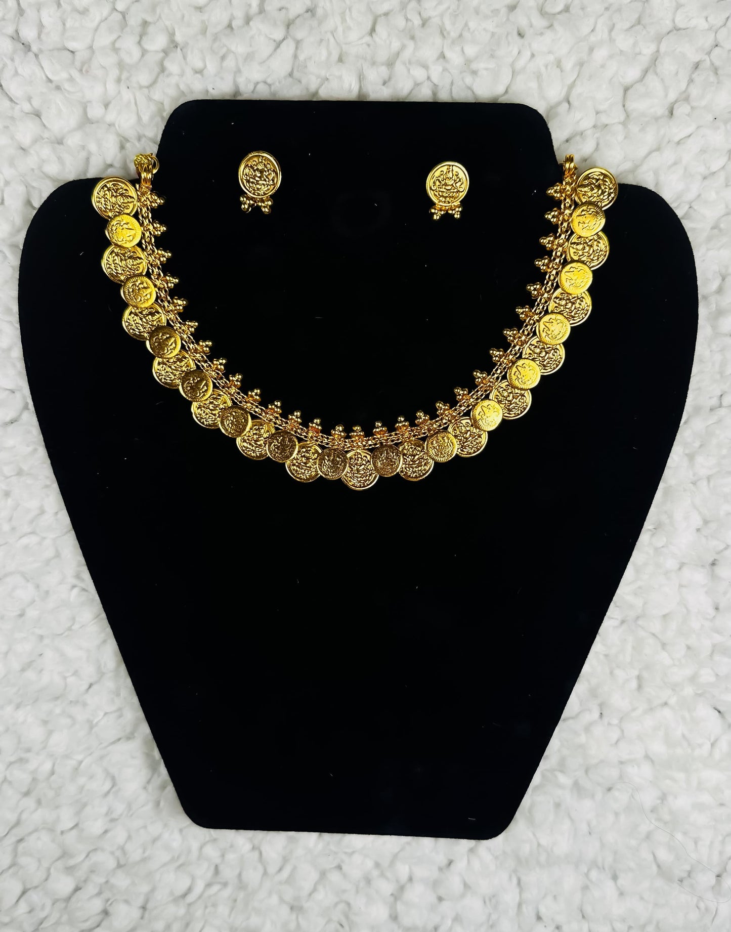 Lakshmi Gold Coin Necklace Set