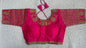 Embroidered Silk Blouse with Stone Work – Padded Blouse