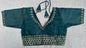 Cosmos Tissue Blouse with Sequins & Jari Embroidery – Padded Blouse (Size 38, Alterable 34-42)