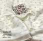 Ivory White Kota Zari Butti Saree with Kalamkari Blouse