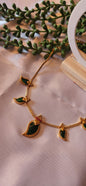 Antique Gold Palakka Mango Leaf Necklace Set