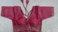 Cosmos Tissue Blouse with Sequins & Jari Embroidery – Padded Blouse (Size 38, Alterable 34-42)