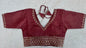 Cosmos Tissue Blouse with Sequins & Jari Embroidery – Padded Blouse (Size 38, Alterable 34-42)