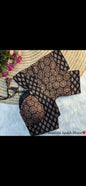 2-Tone Ajrakh Cotton Padded Blouse – Masaba Style Print with Halter Tie-Back