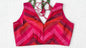 Pink Multicolour Tissue Fabric Halter Blouse | Sleeveless with Tie-Back | Free Size