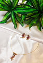 Parrot design pendant necklace with matching earrings – Indian jewellery UK