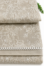 Organza Saree with White Floral Thread Embroidery – Beige Base | Church Wear, Baptism & Special Occasion Saree