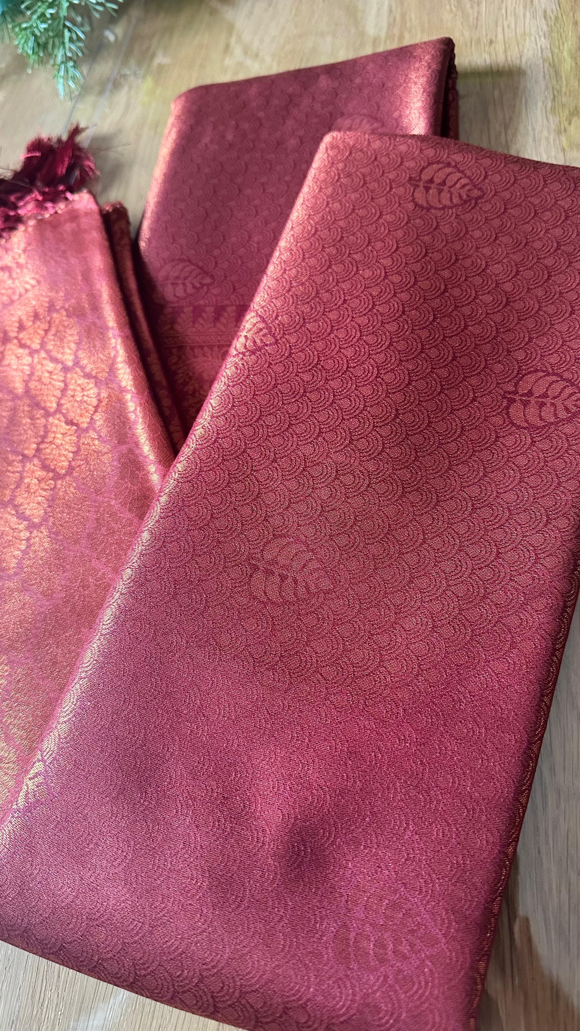 Kubera silk saree with fine woven texture and elegant finish