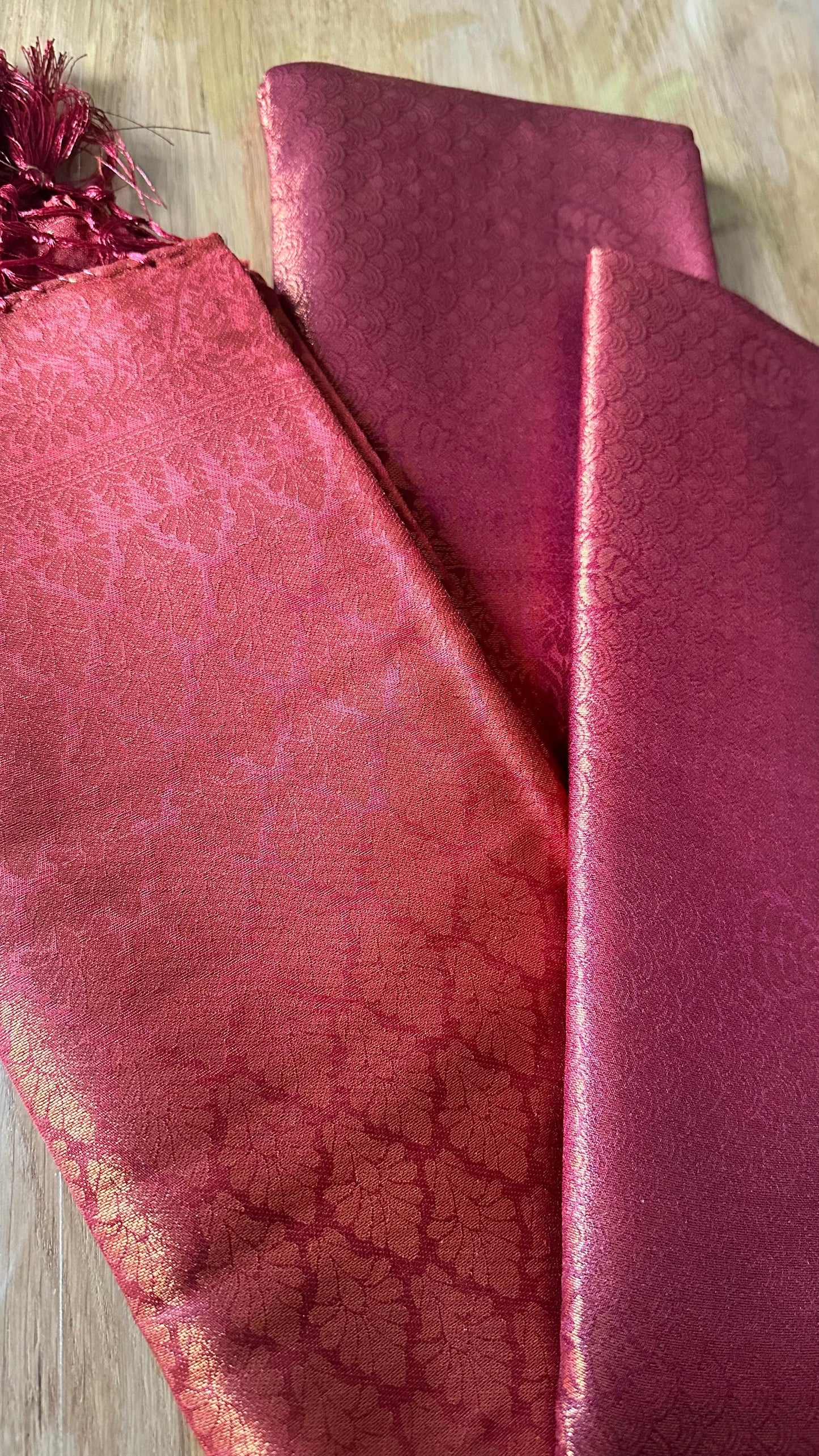 Kubera silk saree with fine woven texture and elegant finish