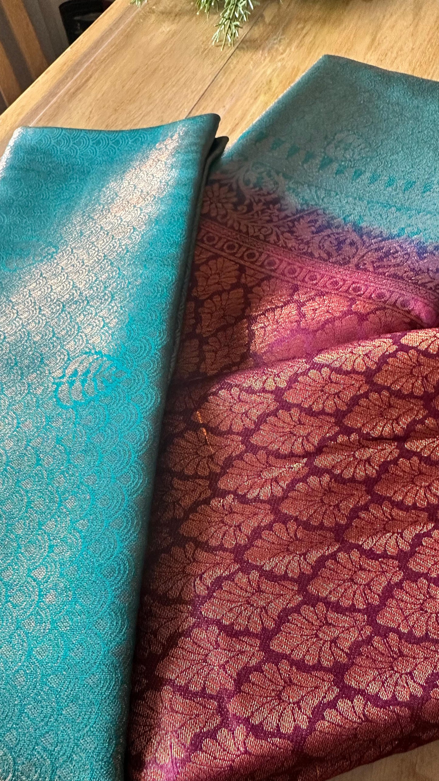 Premium Kubera silk saree with traditional border and rich texture