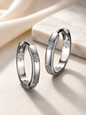 Crystal Cluster Huggie Hoop Earrings