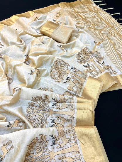 Tusser Silk Saree