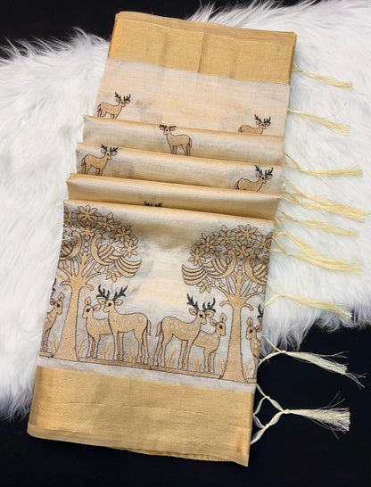 Tusser Silk Saree