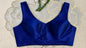 Royal Blue Mulberry Silk Sleeveless Blouse | Free Size  (Alterable 32-42)