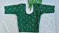 Stretchable Readymade Saree Blouse | Foil Floral Vine Print on Ribbed Fabric | Ready to Wear Round Neck Blouse (L-XXXL)