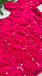 Crinkle Stretch Saree Blouse with Sequin Work | Ready to Wear Round Neck Blouse with Sequin Border Detailing (S-L)